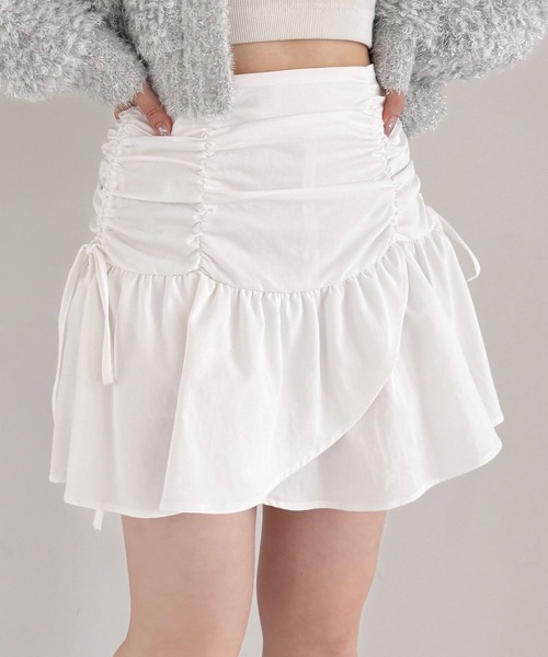 Heather（ヘザー）の「イレヘムフリルミニスカート  252056（スカート・レディース・オフホワイト/ブラック・S/M）」の17枚目の写真