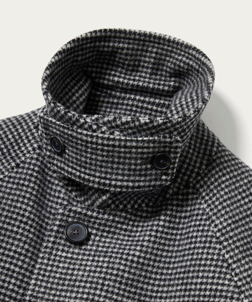 UNITED ARROWS（ユナイテッドアローズ）の「モッサ ハウンドトゥース バルマカーン コート（ステンカラーコート・メンズ・ブラック・S/M/XL/L）」の21枚目の写真