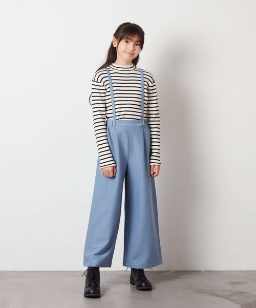 a.v.v（アーヴェヴェ）の「[160]ハイネックリブニット（ニット/セーター・キッズ・ホワイト/ライトグレー/アイボリー・160）」の16枚目の写真