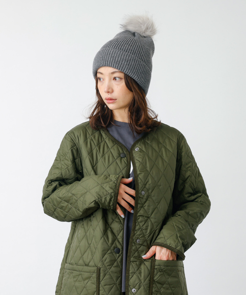 Ruben（ルーベン）の「【RUBEN】ボンボン付きニット帽 / ワッチキャップ / RUS-8237（ニットキャップ/ビーニー・レディース・ベージュ/グレー/ブラック/アイボリー・フリー）」の7枚目の写真