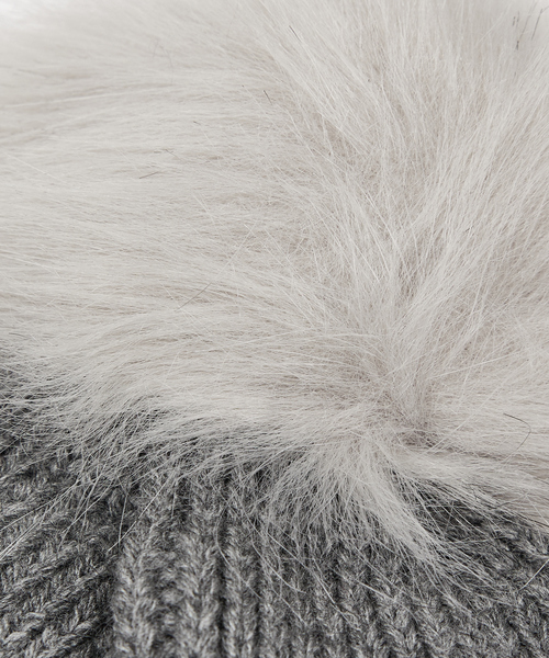 Ruben（ルーベン）の「【RUBEN】ボンボン付きニット帽 / ワッチキャップ / RUS-8237（ニットキャップ/ビーニー・レディース・ベージュ/グレー/ブラック/アイボリー・フリー）」の20枚目の写真