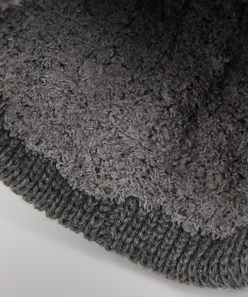 Ruben（ルーベン）の「【RUBEN】ボンボン付きニット帽 / ワッチキャップ / RUS-8237（ニットキャップ/ビーニー・レディース・ベージュ/グレー/ブラック/アイボリー・フリー）」の22枚目の写真