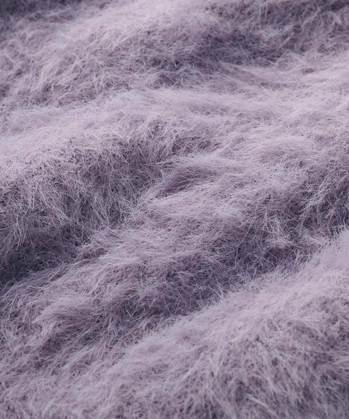 IEDIT（イディット）の「ＩＥＤＩＴ　ヘアリーシャギー素材のスパークルニット（ニット/セーター・レディース・グレイッシュブルー/イエロー/パープル・M/L/LL/3L/4L/S）」の13枚目の写真