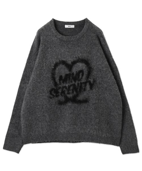 WEGO（ウィゴー）の「WEGO/シャギーグラフィックプルオーバー（ニット/セーター・メンズ・グレー/スミクロ/ブラック/ホワイト・LARGE/MEDIUM）」の13枚目の写真