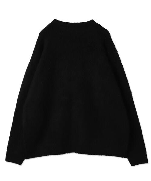 WEGO（ウィゴー）の「WEGO/シャギーグラフィックプルオーバー（ニット/セーター・メンズ・グレー/スミクロ/ブラック/ホワイト・LARGE/MEDIUM）」の5枚目の写真