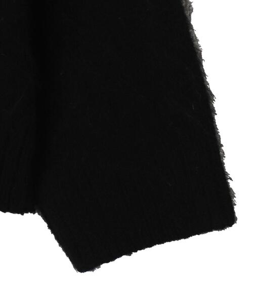 WEGO（ウィゴー）の「WEGO/シャギーグラフィックプルオーバー（ニット/セーター・メンズ・グレー/スミクロ/ブラック/ホワイト・LARGE/MEDIUM）」の8枚目の写真