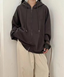 Chiina/シンプル ロゴ フルジップパーカー