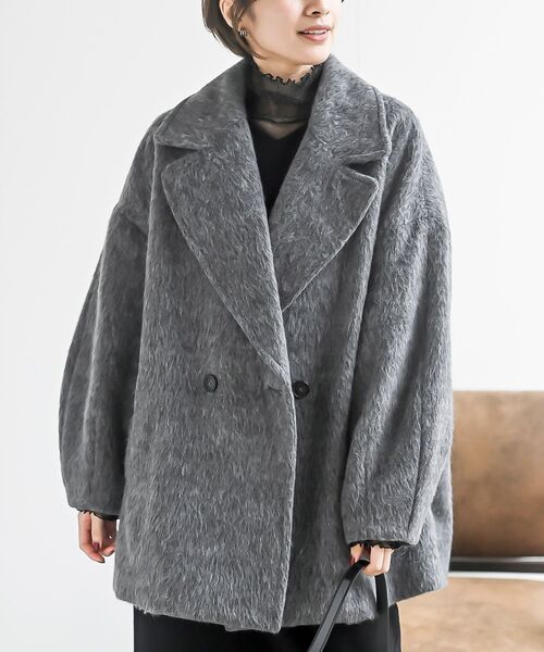 rps（アールピーエス）の「ミドルチェスターコート（チェスターコート・レディース・チャコールグレー/ブラック・フリー）」の7枚目の写真