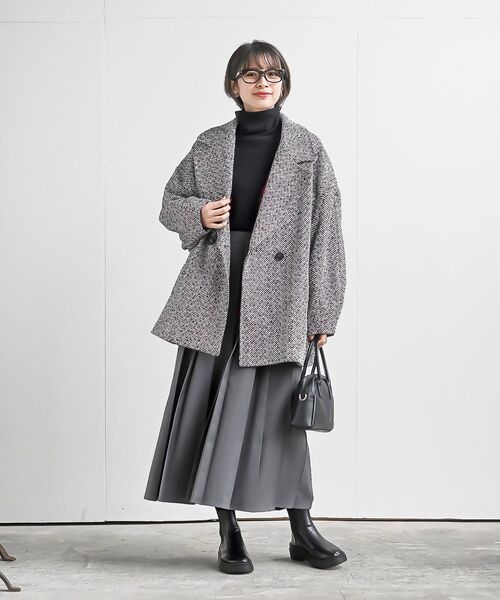 rps（アールピーエス）の「ミドルチェスターコート（チェスターコート・レディース・チャコールグレー/ブラック・フリー）」の11枚目の写真