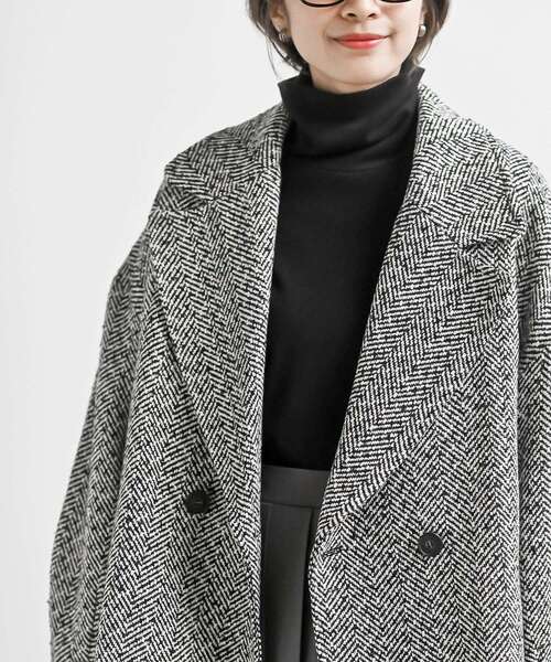 rps（アールピーエス）の「ミドルチェスターコート（チェスターコート・レディース・チャコールグレー/ブラック・フリー）」の15枚目の写真