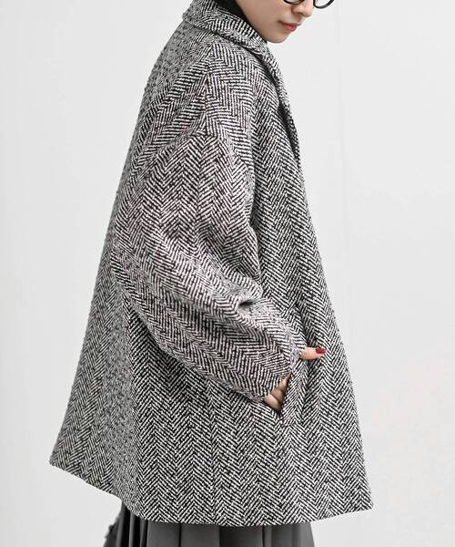 rps（アールピーエス）の「ミドルチェスターコート（チェスターコート・レディース・チャコールグレー/ブラック・フリー）」の18枚目の写真