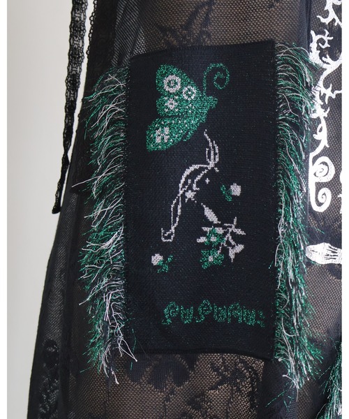 rurumu:（ルルムウ）の「rurumu:/ルルムウ/foil printed knit sheer