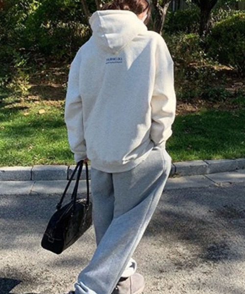 SPIGA（スピーガ）の「ﾌﾟﾘﾝﾄﾋﾞｯｸｼﾙｴｯﾄ裏起毛ﾌﾟﾙｵｰﾊﾞｰﾊﾟｰｶｰ（パーカー・レディース・ホワイト/ネイビー/グレー・FREE）」の6枚目の写真