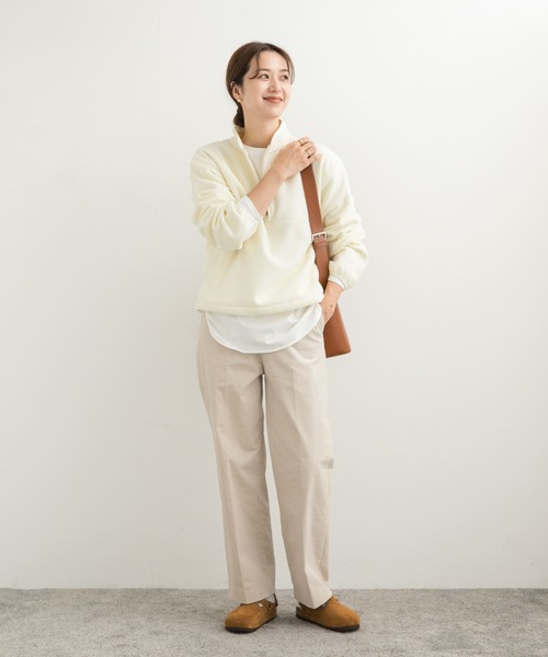 セール】『UR TECH』ピケフリースハーフジッププルオーバー（Tシャツ