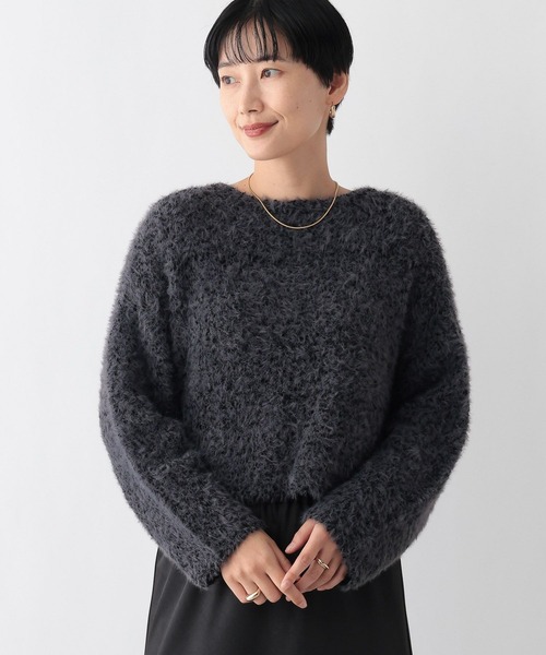 LEPSIM（レプシィム）の「5ゲージフラッグヤーンプルオーバー 251624（ニット/セーター・レディース・グレー/アイボリー/ブルー・FREE）」の10枚目の写真