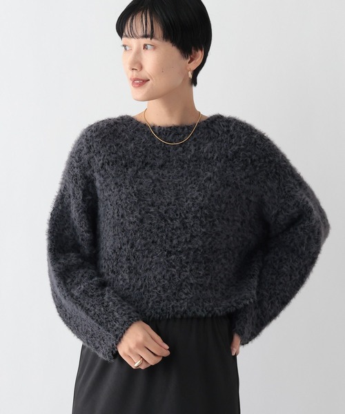 LEPSIM（レプシィム）の「5ゲージフラッグヤーンプルオーバー 251624（ニット/セーター・レディース・グレー/アイボリー/ブルー・FREE）」の11枚目の写真