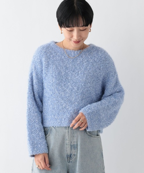 LEPSIM（レプシィム）の「5ゲージフラッグヤーンプルオーバー 251624（ニット/セーター・レディース・グレー/アイボリー/ブルー・FREE）」の17枚目の写真