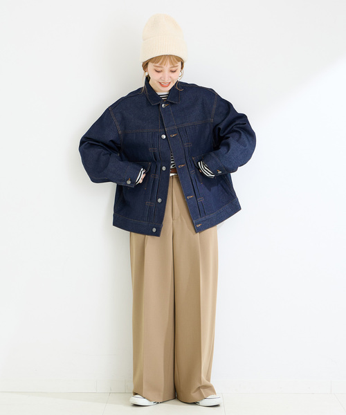 B.C STOCK(ベーセーストック)の「ニットCAP(ニットキャップ/ビーニー・レディース・ホワイト/ブラック/グリーン・FREE)」の7枚目の写真