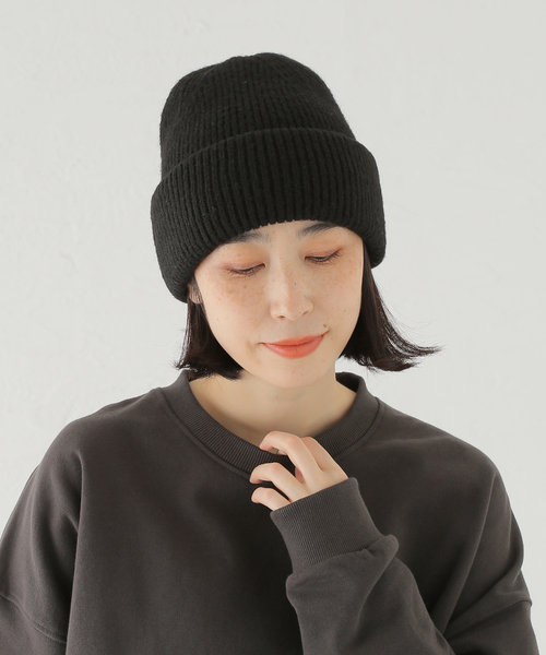 B.C STOCK(ベーセーストック)の「ニットCAP(ニットキャップ/ビーニー・レディース・ホワイト/ブラック/グリーン・FREE)」の20枚目の写真