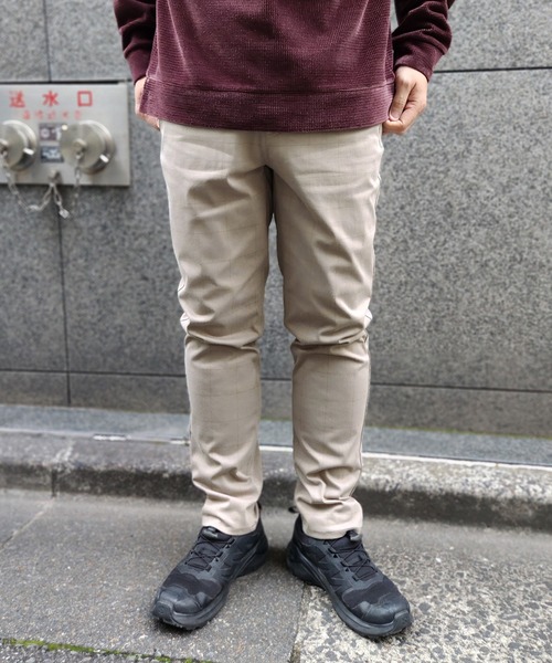 ikka(イッカ)の「GOKU楽パンツ EASY STRETCH チェック5ポケット(その他パンツ・メンズ・グレー/ベージュ/ネイビー・S/M/L/XL)」の1枚目の写真