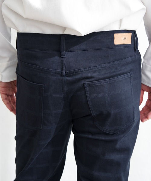 ikka(イッカ)の「GOKU楽パンツ EASY STRETCH チェック5ポケット(その他パンツ・メンズ・グレー/ベージュ/ネイビー・S/M/L/XL)」の6枚目の写真