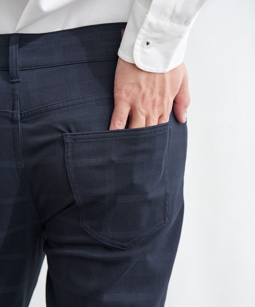 ikka(イッカ)の「GOKU楽パンツ EASY STRETCH チェック5ポケット(その他パンツ・メンズ・グレー/ベージュ/ネイビー・S/M/L/XL)」の8枚目の写真