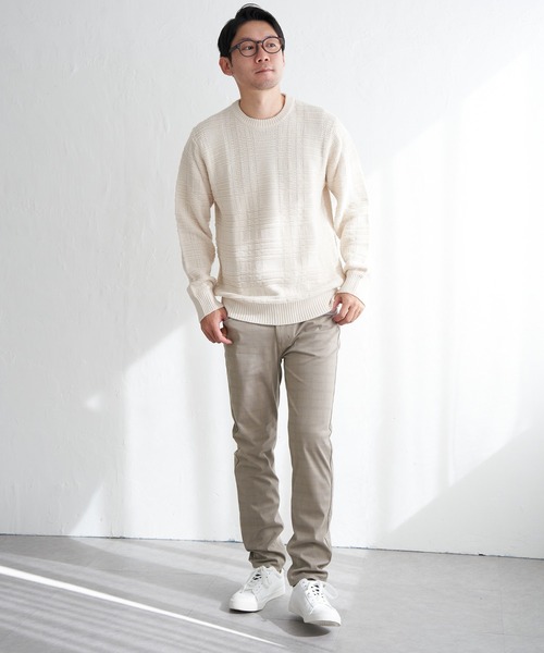 ikka(イッカ)の「GOKU楽パンツ EASY STRETCH チェック5ポケット(その他パンツ・メンズ・グレー/ベージュ/ネイビー・S/M/L/XL)」の14枚目の写真