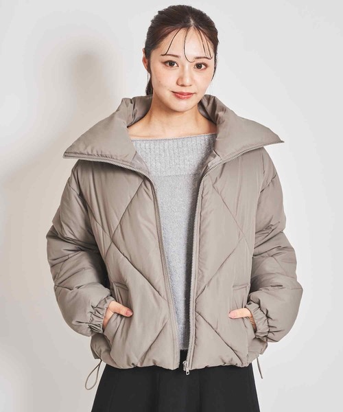 31 Sons de mode（トランテアン　ソン　ドゥ　モード）の「ダイヤキルトＢＩＧカラーブルゾン（ブルゾン・レディース・クリーム/カーキ/ブラック・36/38）」の22枚目の写真