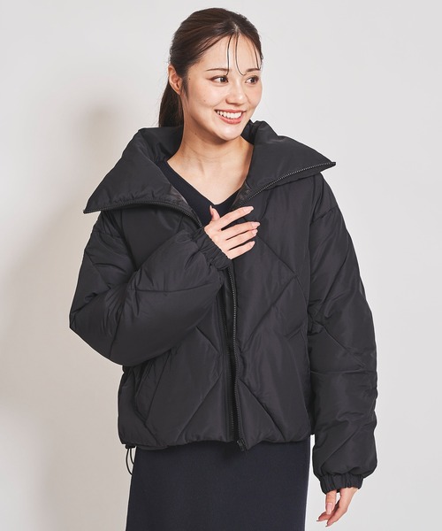 31 Sons de mode（トランテアン　ソン　ドゥ　モード）の「ダイヤキルトＢＩＧカラーブルゾン（ブルゾン・レディース・クリーム/カーキ/ブラック・36/38）」の6枚目の写真