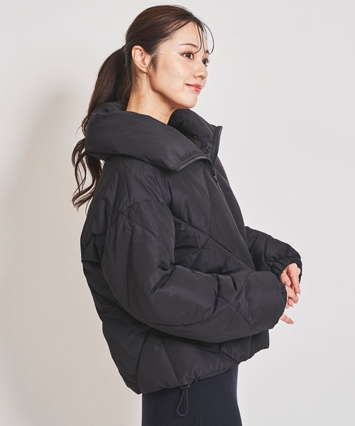 31 Sons de mode（トランテアン　ソン　ドゥ　モード）の「ダイヤキルトＢＩＧカラーブルゾン（ブルゾン・レディース・クリーム/カーキ/ブラック・36/38）」の4枚目の写真