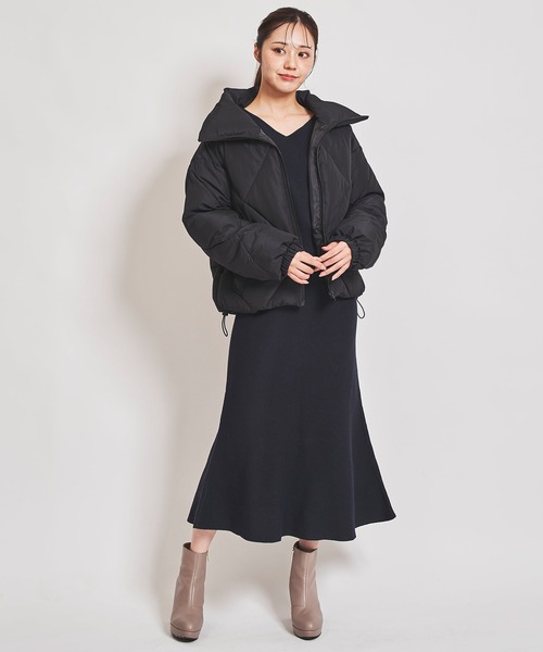 31 Sons de mode（トランテアン　ソン　ドゥ　モード）の「ダイヤキルトＢＩＧカラーブルゾン（ブルゾン・レディース・クリーム/カーキ/ブラック・36/38）」の19枚目の写真