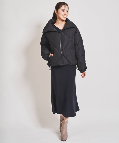 31 Sons de mode（トランテアン　ソン　ドゥ　モード）の「ダイヤキルトＢＩＧカラーブルゾン（ブルゾン・レディース・クリーム/カーキ/ブラック・36/38）」の18枚目の写真