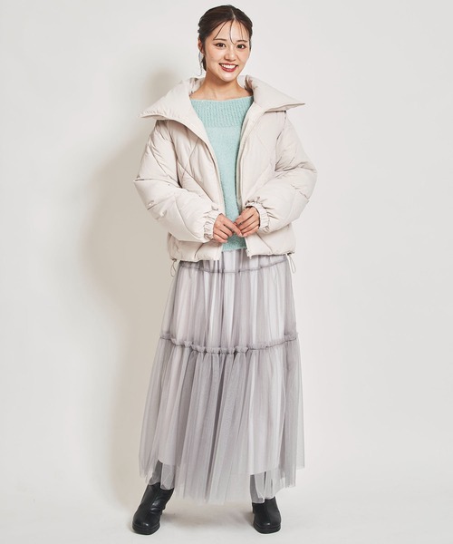 31 Sons de mode（トランテアン　ソン　ドゥ　モード）の「ダイヤキルトＢＩＧカラーブルゾン（ブルゾン・レディース・クリーム/カーキ/ブラック・36/38）」の16枚目の写真