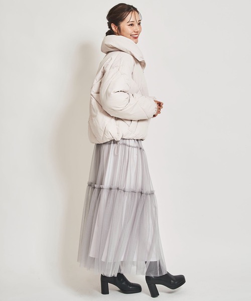 31 Sons de mode（トランテアン　ソン　ドゥ　モード）の「ダイヤキルトＢＩＧカラーブルゾン（ブルゾン・レディース・クリーム/カーキ/ブラック・36/38）」の10枚目の写真