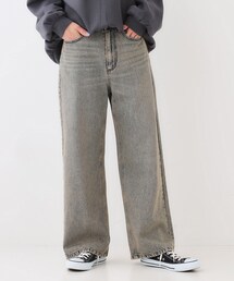 Cutie Blonde | 【洗える/S-LL】ヴィンテージ風　ワイドストレートデニムパンツ(デニムパンツ)