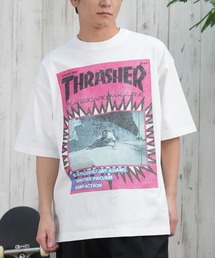 THRASHER（スラッシャー）の「【ムラサキスポーツ限定】THRASHER/スラッシャー 半袖Tシャツ/半袖Tee フロントプリント オーバーサイズ ユニセックス 252TH1ST038（Tシャツ/カットソー・メンズ）」