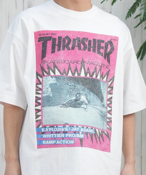 THRASHER（スラッシャー）の「【ムラサキスポーツ限定】THRASHER/スラッシャー 半袖Tシャツ/半袖Tee フロントプリント オーバーサイズ ユニセックス 252TH1ST038（Tシャツ/カットソー・メンズ・ブラック/アイボリー・XL/L/M）」の9枚目の写真