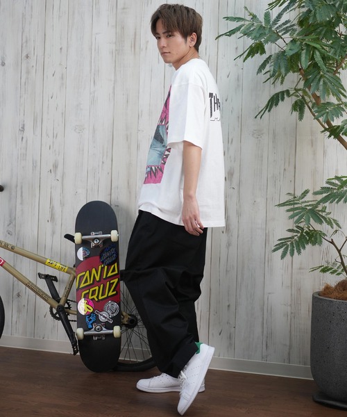 THRASHER（スラッシャー）の「【ムラサキスポーツ限定】THRASHER/スラッシャー 半袖Tシャツ/半袖Tee フロントプリント オーバーサイズ ユニセックス 252TH1ST038（Tシャツ/カットソー・メンズ・ブラック/アイボリー・XL/L/M）」の7枚目の写真