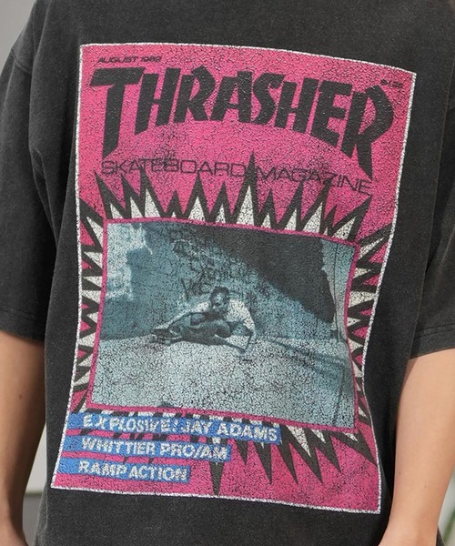 THRASHER（スラッシャー）の「【ムラサキスポーツ限定】THRASHER/スラッシャー 半袖Tシャツ/半袖Tee フロントプリント オーバーサイズ ユニセックス 252TH1ST038（Tシャツ/カットソー・メンズ・ブラック/アイボリー・XL/L/M）」の17枚目の写真