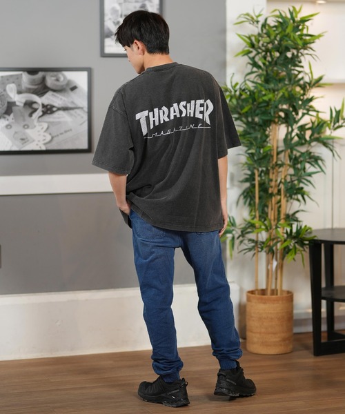 THRASHER（スラッシャー）の「【ムラサキスポーツ限定】THRASHER/スラッシャー 半袖Tシャツ/半袖Tee フロントプリント オーバーサイズ ユニセックス 252TH1ST038（Tシャツ/カットソー・メンズ・ブラック/アイボリー・XL/L/M）」の16枚目の写真