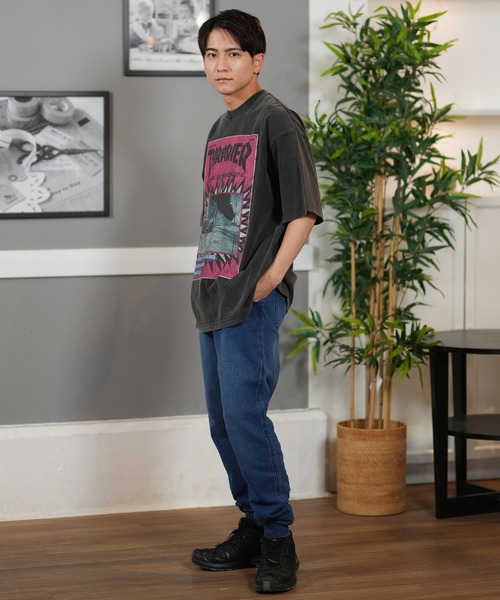 THRASHER（スラッシャー）の「【ムラサキスポーツ限定】THRASHER/スラッシャー 半袖Tシャツ/半袖Tee フロントプリント オーバーサイズ ユニセックス 252TH1ST038（Tシャツ/カットソー・メンズ・ブラック/アイボリー・XL/L/M）」の15枚目の写真