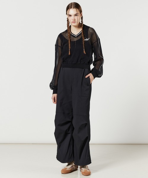 DOUBLE STANDARD CLOTHING(ダブルスタンダードクロージング)の「メッシュスキッパープルオーバー(シャツ/ブラウス・レディース・ブラック/オフホワイト・FREE)」の13枚目の写真