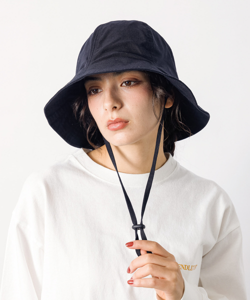 Ruben（ルーベン）の「【RUBEN/ルーベン】 CLASSICAL TULIP HAT/クラシックチューリップハット/ユニセックス/顎紐取り外し可能/UPF50±/接触冷感生地/（ハット・メンズ・ブラック/グリーン/アイボリー・フリー）」の3枚目の写真