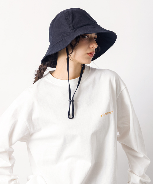 Ruben（ルーベン）の「【RUBEN/ルーベン】 CLASSICAL TULIP HAT/クラシックチューリップハット/ユニセックス/顎紐取り外し可能/UPF50±/接触冷感生地/（ハット・メンズ・ブラック/グリーン/アイボリー・フリー）」の5枚目の写真