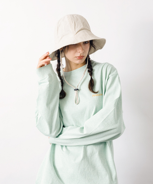 Ruben（ルーベン）の「【RUBEN/ルーベン】 CLASSICAL TULIP HAT/クラシックチューリップハット/ユニセックス/顎紐取り外し可能/UPF50±/接触冷感生地/（ハット・メンズ・ブラック/グリーン/アイボリー・フリー）」の13枚目の写真