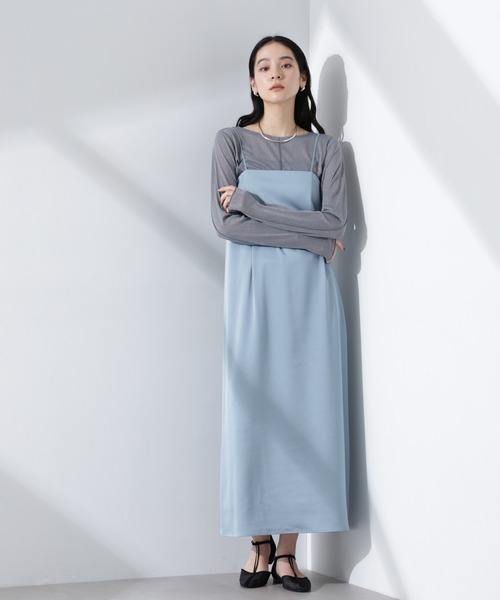 NANO universe（ナノユニバース）の「ラメシアーカットトップス（Tシャツ/カットソー・レディース・ライトグレー/イエロー/グレー・S/M）」の4枚目の写真