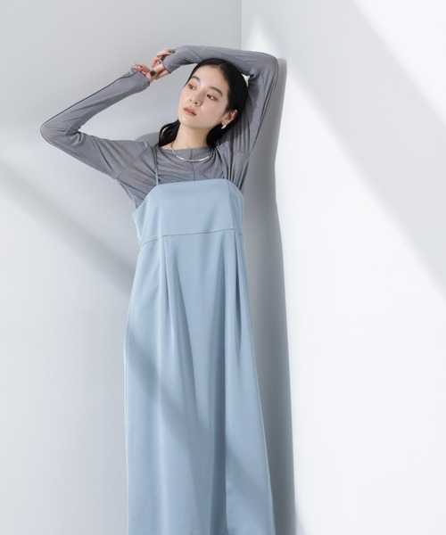 NANO universe（ナノユニバース）の「ラメシアーカットトップス（Tシャツ/カットソー・レディース・ライトグレー/イエロー/グレー・S/M）」の7枚目の写真