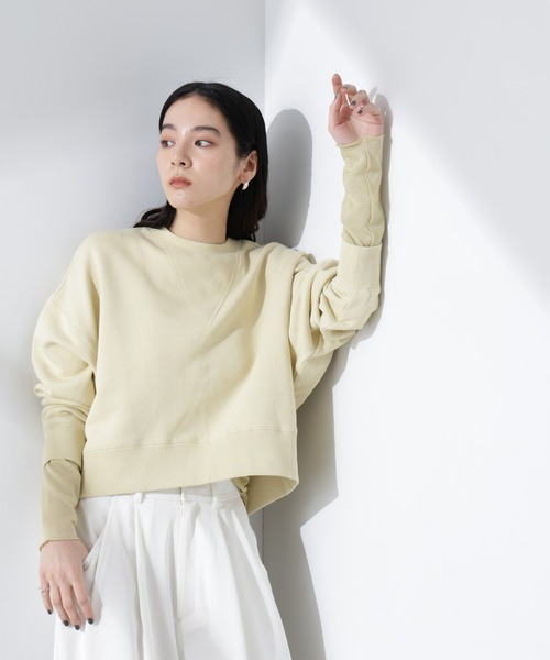 NANO universe（ナノユニバース）の「ラメシアーカットトップス（Tシャツ/カットソー・レディース・ライトグレー/イエロー/グレー・S/M）」の17枚目の写真