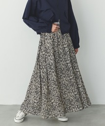 hunch | ジョーゼット総柄プリント フレアスカート(スカート)