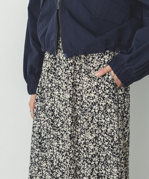 hunch(ハンチ)の「ジョーゼット総柄プリント フレアスカート(スカート・レディース・イエロー系その他/パープル系その他/ブラック系その他・FREE)」の13枚目の写真